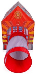 Stan pre deti v dizajne požiarnej stanice s tunelom