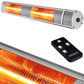 InternetovaZahrada Sálavý ohrievač 3000 W - strieborný