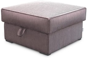 Svetlofialový taburet SMART COSARO s úložným priestorom 65x65 cm