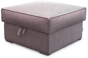 Svetlofialový taburet SMART COSARO s úložným priestorom 65x65 cm
