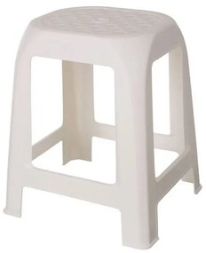 Plastová stolička DESIGN biela, 41 x 35 x 46 cm