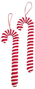 Závesná vianočná dekorácia TWINKLE Candy Cane XM24 714177 (2 ks)