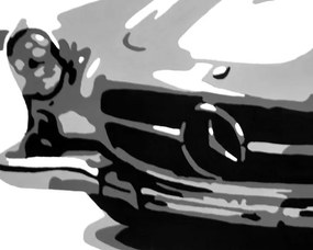Ručne maľovaný POP Art obraz MERCEDES SL300 | rôzne rozmery