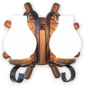 Brilagi - Nástenné svietidlo TIMONA 2xE14/40W/230V buk/orech