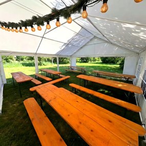 Profesionálny cateringový stan 5x12 m pre gastro a obecné slávnosti -  -