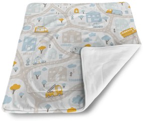 Sablio Deka pre bábätko Cestičky s dopravou - 90x120 cm