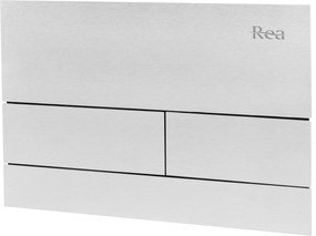 Rea, tlačidlo na splachovanie k podomietkovým systémom WC K011A-Q Rea T, brúsená oceľ, REA-E0057
