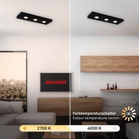 Briloner 3996035 - LED Bodové svietidlo CTS 3xLED/4W/230V 2700/4000K čierna