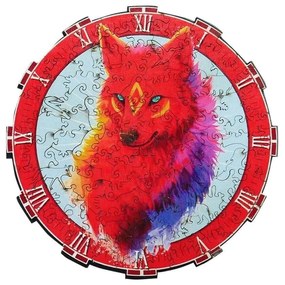 DAALO Dřevěné zvířecí puzzle - vlk - AKCE!