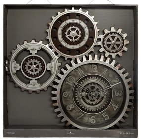 Nástenné hodiny Gears, sivá