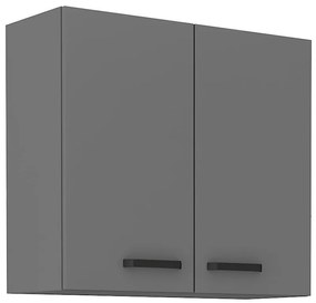 Kuchynská skrinka NESSA antracitová 80g-72 2f