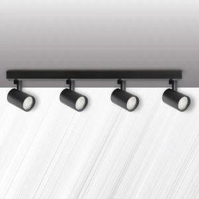Bodové svietidlo LYNX 4xGU10/10W/230V čierna