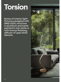 Redo 01-1792 - LED stmievateľné stropné svietidlo TORSION LED/30W/230V bronzové