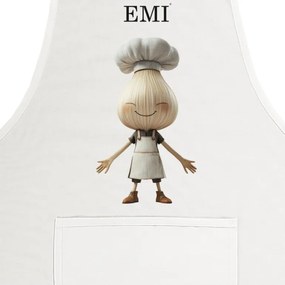 Kuchynská zástera Garlico EMI, biela