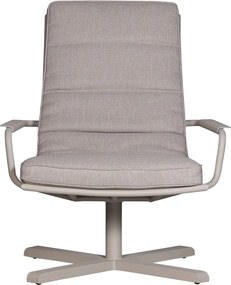 Svetlosivé kovové záhradné kreslo Coosa – Exotan