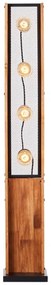 Brilliant - Stojacia lampa CALANDRA 4xE27/42W/230V borovica