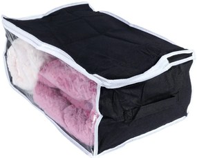 VILDE Textilný úložný box na posteľnú bielizeň, 45 x 30 x 20 cm