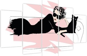 Obraz - Fashion lady (150x105 cm)