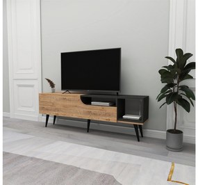 TV stolík/skrinka Monuma (borovica atlantická + antracit) . Vlastná spoľahlivá doprava až k Vám domov. 1095321