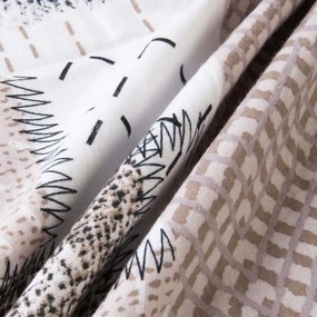 FLANELOVÉ OBLIEČKY FLANELOVE 180X200 CM, 2KS 70X80 CM VZOROVANÉ