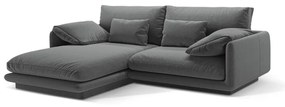 Tmavosivá rohová pohovka (ľavý roh) Torino – Micadoni Home