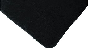 Plyšový koberec TOP - ČIERNY