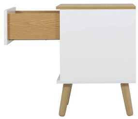 Nočný stolík todo 40 x 60 cm biely MUZZA