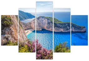 Obraz - Pláž Navagio, Grécko (150x105 cm)