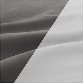 Sedacia súprava FORESTA v tvare U, pravá tmavosivá / biela