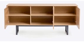 Komoda v dubovom dekore Woodman Mora Diamond, 175 x 75 cm