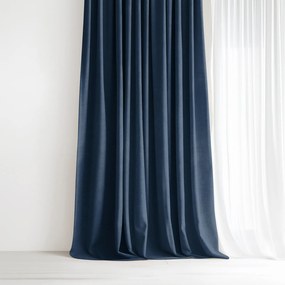 Goldea dekoračný záves marbella - námornícky modrý 140x135 cm