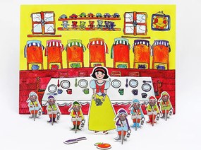 MARIONETINO Veľká sada bábok a kulís – Snehulienka a sedem trpaslíkov