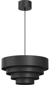 Luster na lanku RINGS 1xE27/15W/230V čierna