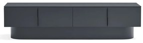 Antracitový TV stolík 200x50 cm Totem – Teulat
