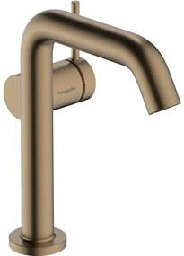 HANSGROHE Tecturis S páková umývadlová batéria Fine Coolstart s odtokovou súpravou Push-Open, výška výtoku 151 mm, kartáčovaný bronz, 73342140