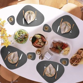 Súprava 8 ks prestierania TRIVAL sivá