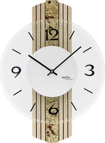 Dizajnové nástenné hodiny 9674 AMS 38cm