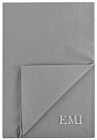 Plachta posteľná sivá pevná EMI: Pevná plachta 140x220