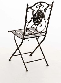 Kovová skladacia stolička Sibell - Bronzová