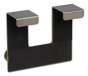 Kovový vešiak na dvere v matne striebornej farbe 13 cm – Casa Selección