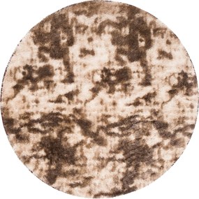TA Koberec MR-580 Brown SILK DYED KOŁO Hnedý Okrúhly Rozmer: 130x130 cm
