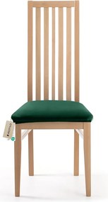 Restilo Napínací poťah na sedák na stoličku Sento tmavozelená, 40 x 40 + 5 cm