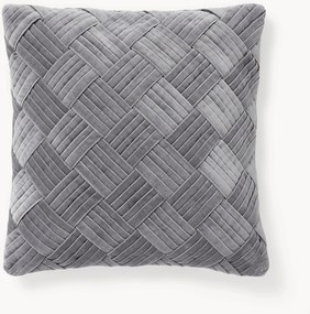 Zamatový poťah na vankúš so štruktúrovaným vzorom Sina