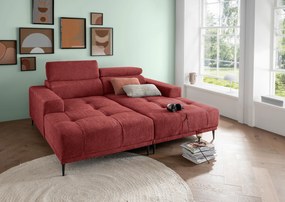 XXXLutz VEĽKÁ POHOVKA, textil, červená P & B - Sedačky - 002310041635