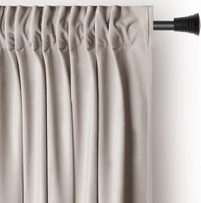 Závěs s multifunkční páskou AmeliaHome Velvet pískově béžový