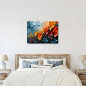Obraz - Abstraktná maľba kvetov III. (70x50 cm)