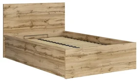 Jednolôžková posteľ 120 cm BRW Tetrix 6 (dub wotan) (s roštom) (s úl. priestorom). Akcia -31%. Vlastná spoľahlivá doprava až k Vám domov. 1098487