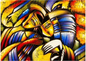 Obraz - Olejomaľba, milenci (70x50 cm)