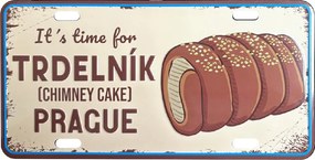 GiftyCity Plechová ceduľa Trdelník