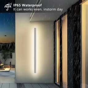 BRILAGI - LED vonkajšie nástenné svietidlo LINEAR LED/32W/230V 3000K IP65 140 cm biela CRI 90